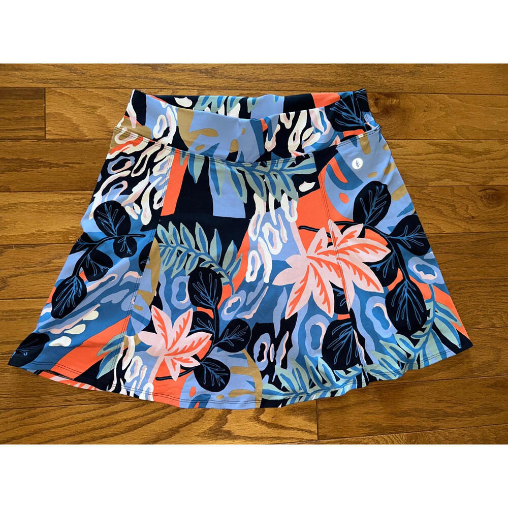 Dona Jo Skort Skirt Multicolored Tam GG Floral Tennis Athletic Size 3 (XL)